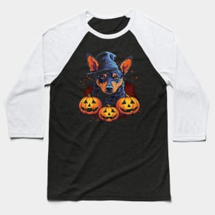 Australian Cattle Dog Halloween Baseball T-Shirt